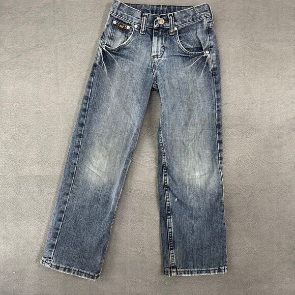 Wrangler 20X Jeans‎ Boys Youth Straight Leg Embroidered Western Cowboy 8 SLIM - Picture 1 of 8